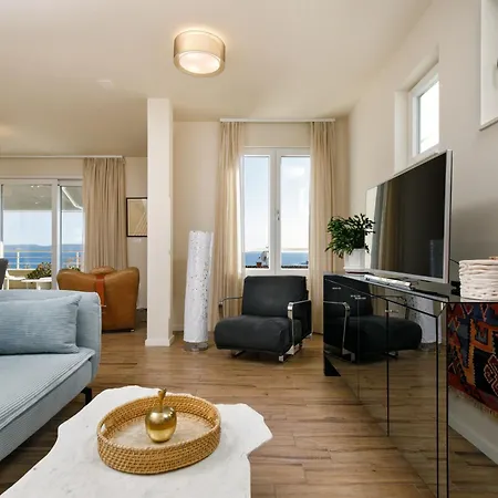 Anadea With Hot Tub Overlooking Sea Villa Trogir